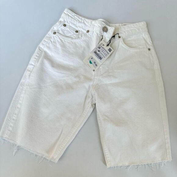 Zara high rise denim short - Picture 1 of 4